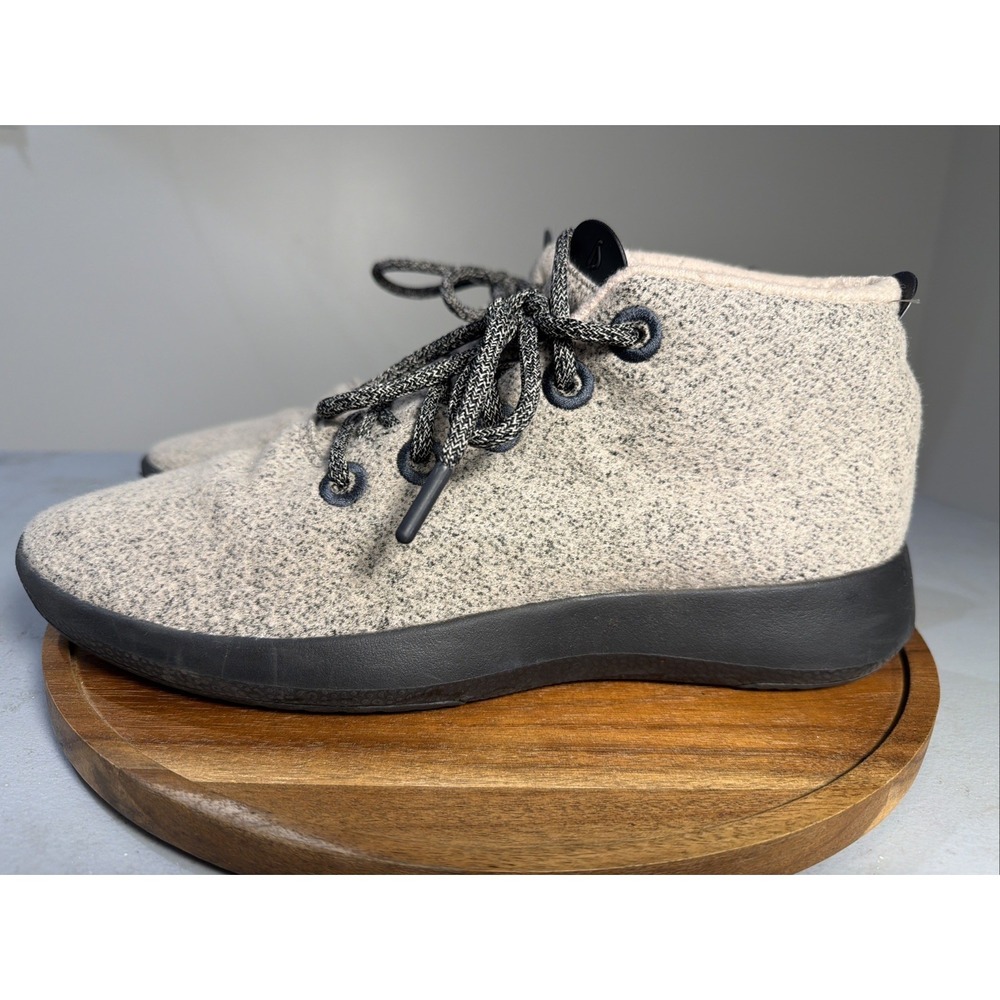 Allbirds Wool Runner Mizzle Mens Size 12 Waterproof Grey Blue Mid Top Sneakers